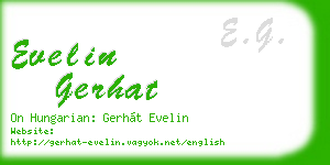 evelin gerhat business card
