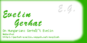 evelin gerhat business card